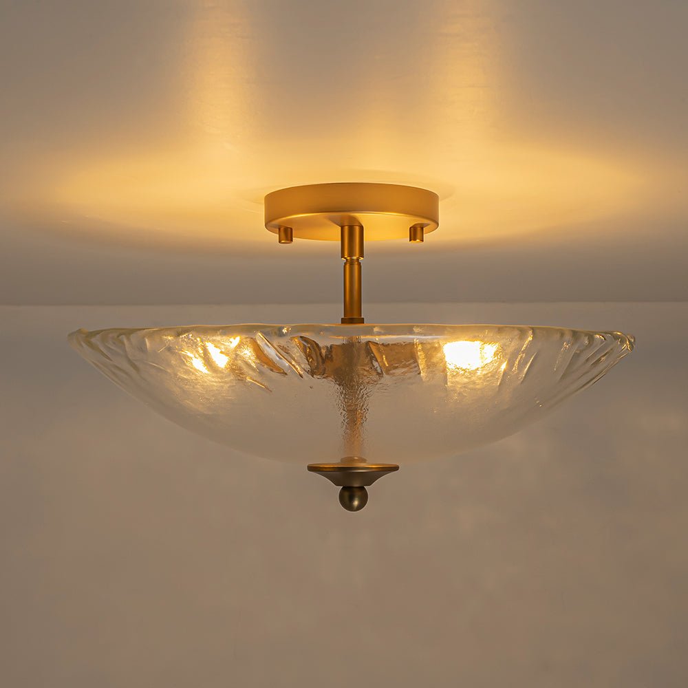 lightfixturesusa-3-light-brass-textured-glass-bowl-round-semi-flush-mount-ceiling-light-clear-glass-4330262