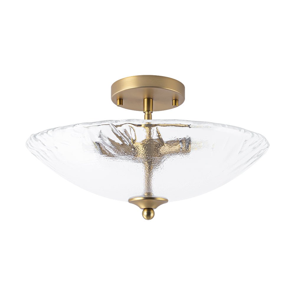 lightfixturesusa-3-light-brass-textured-glass-bowl-round-semi-flush-mount-ceiling-light-clear-glass-6337624