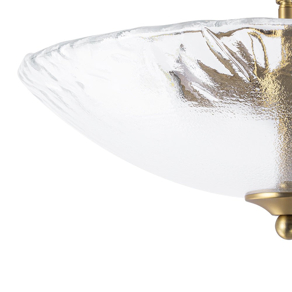 lightfixturesusa-3-light-brass-textured-glass-bowl-round-semi-flush-mount-ceiling-light-clear-glass-7982033