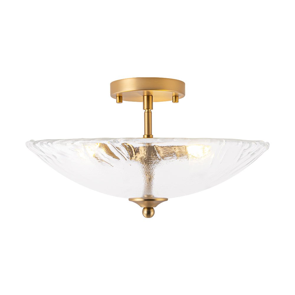 lightfixturesusa-3-light-brass-textured-glass-bowl-round-semi-flush-mount-ceiling-light-clear-glass-9045984