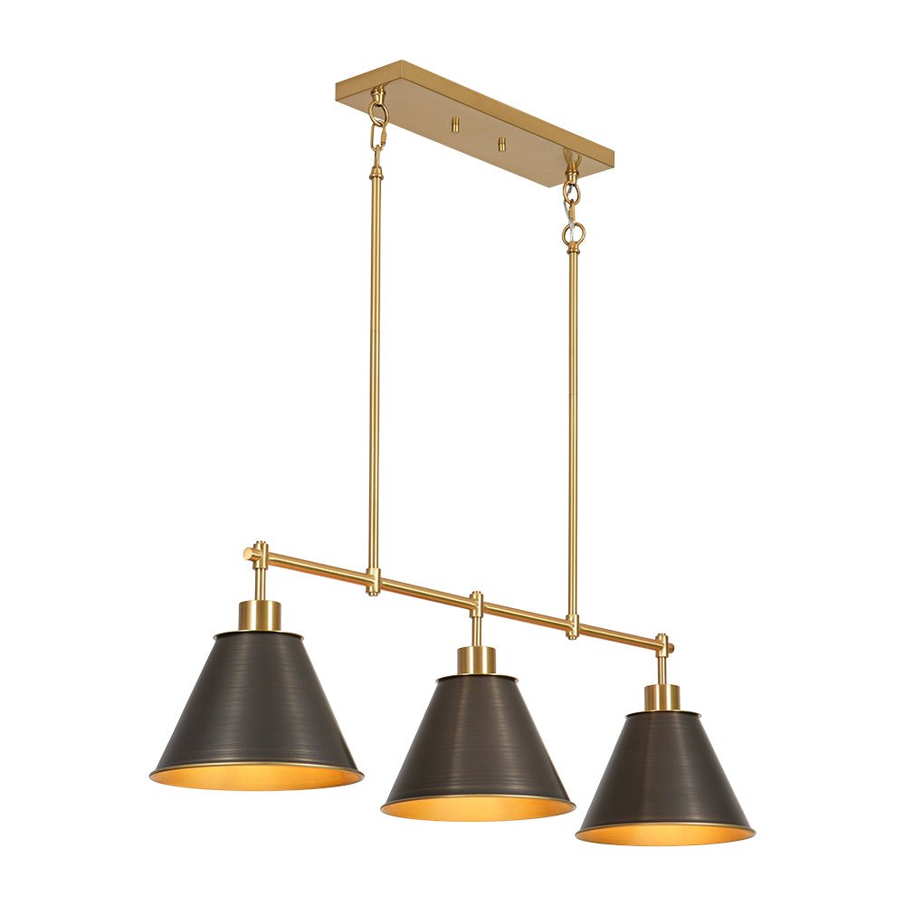 lightfixturesusa-3-light-brushed-gold-black-cone-island-chandelier-chandelier-39-in-pre-order-2-3-weeks-2190282