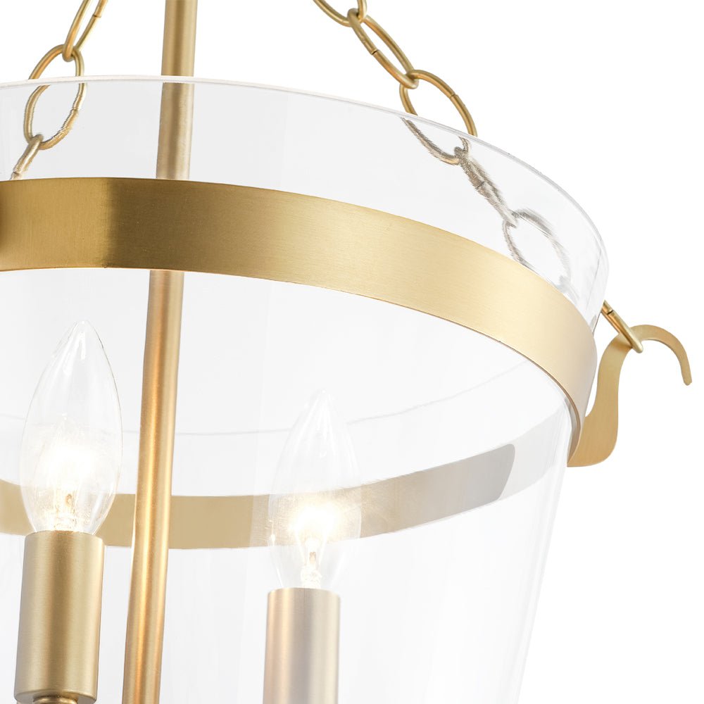 lightfixturesusa-3-light-clear-glass-bell-jar-lantern-pendant-semi-flush-ceiling-light-brass-380378