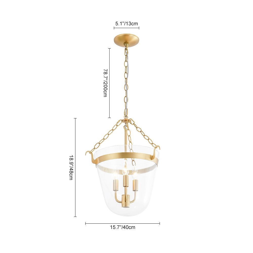 lightfixturesusa-3-light-clear-glass-bell-jar-lantern-pendant-semi-flush-ceiling-light-brass-886407