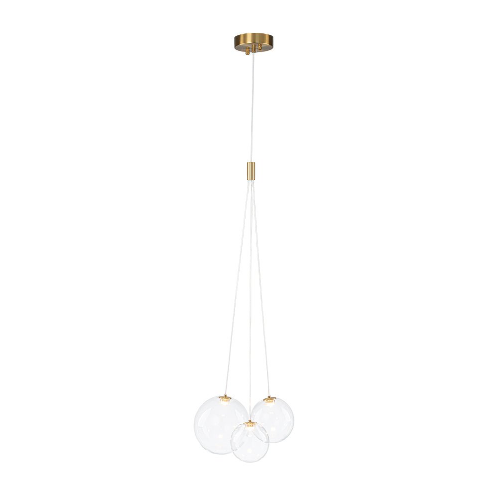 lightfixturesusa-3-light-cluster-gold-ruby-glass-globe-dimmable-led-pendant-chandelier-clear-glass-1765801