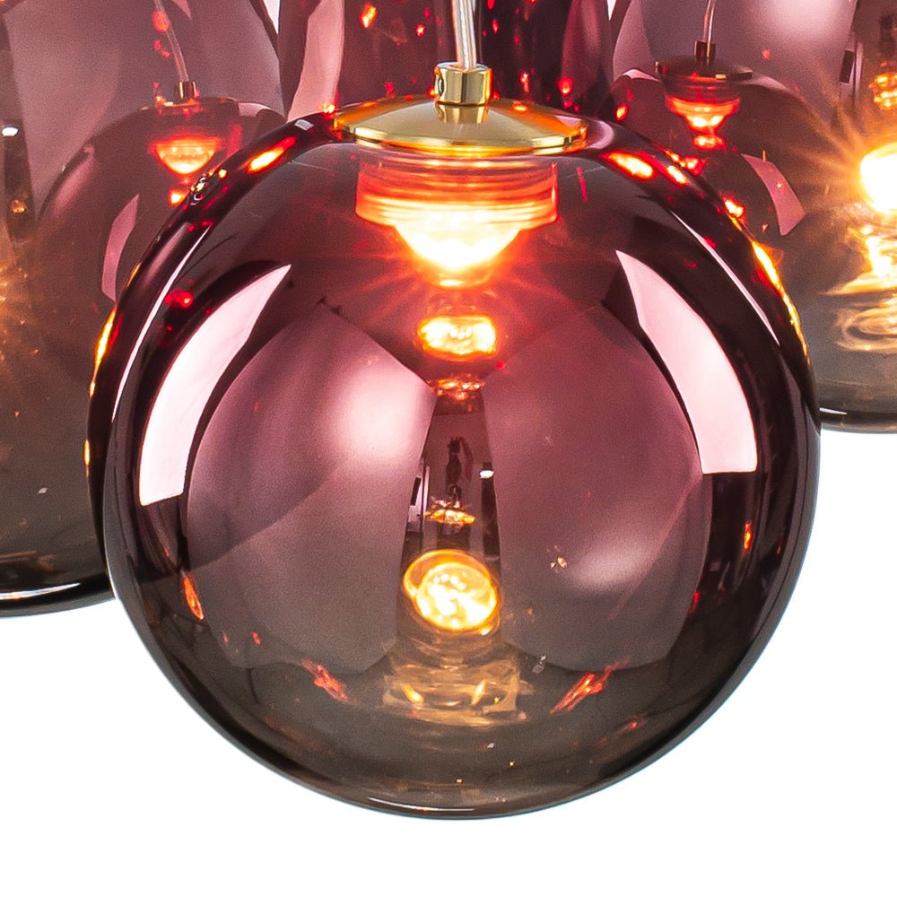 lightfixturesusa-3-light-cluster-gold-ruby-glass-globe-dimmable-led-pendant-chandelier-clear-glass-4422564