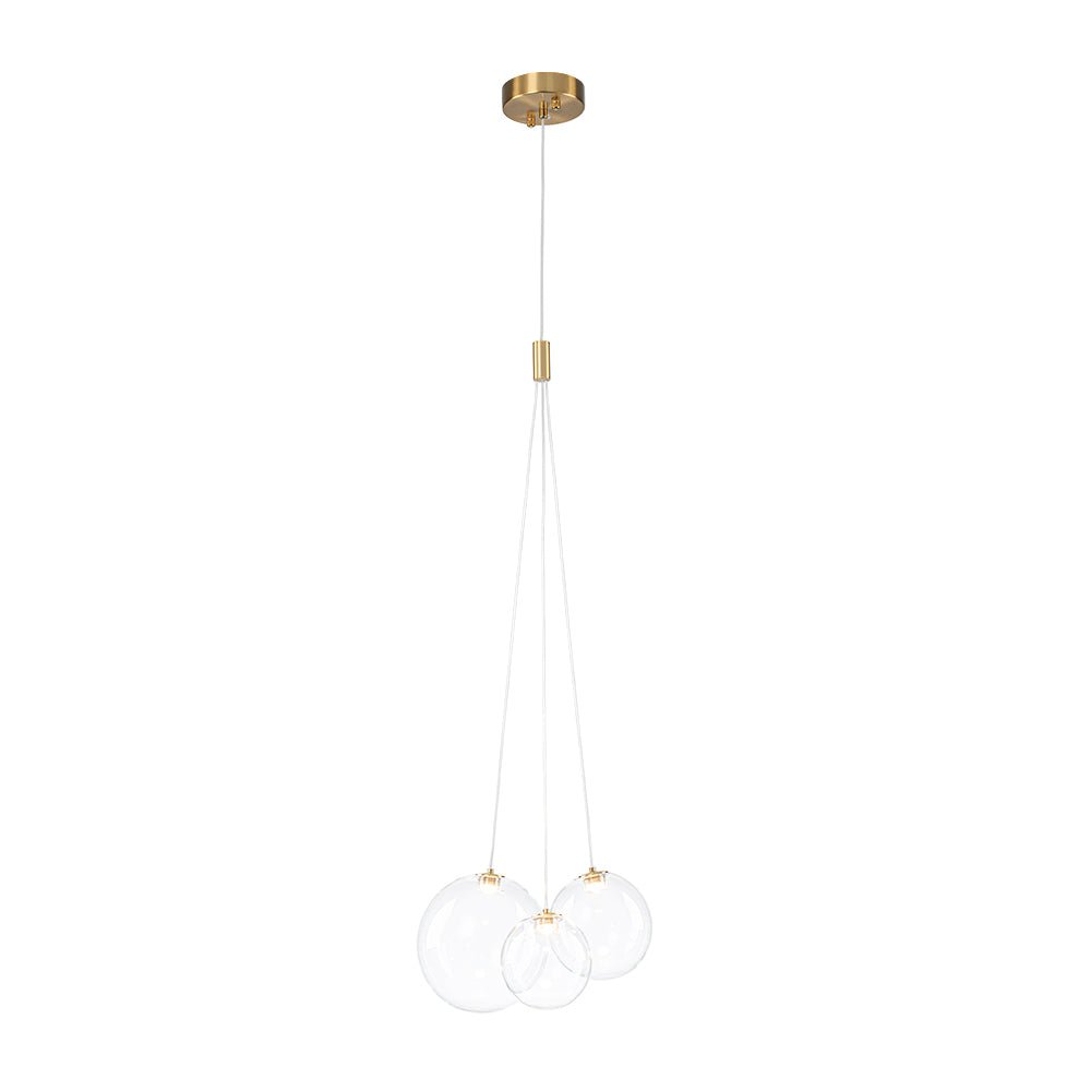 lightfixturesusa-3-light-cluster-gold-ruby-glass-globe-dimmable-led-pendant-chandelier-clear-glass-5114106