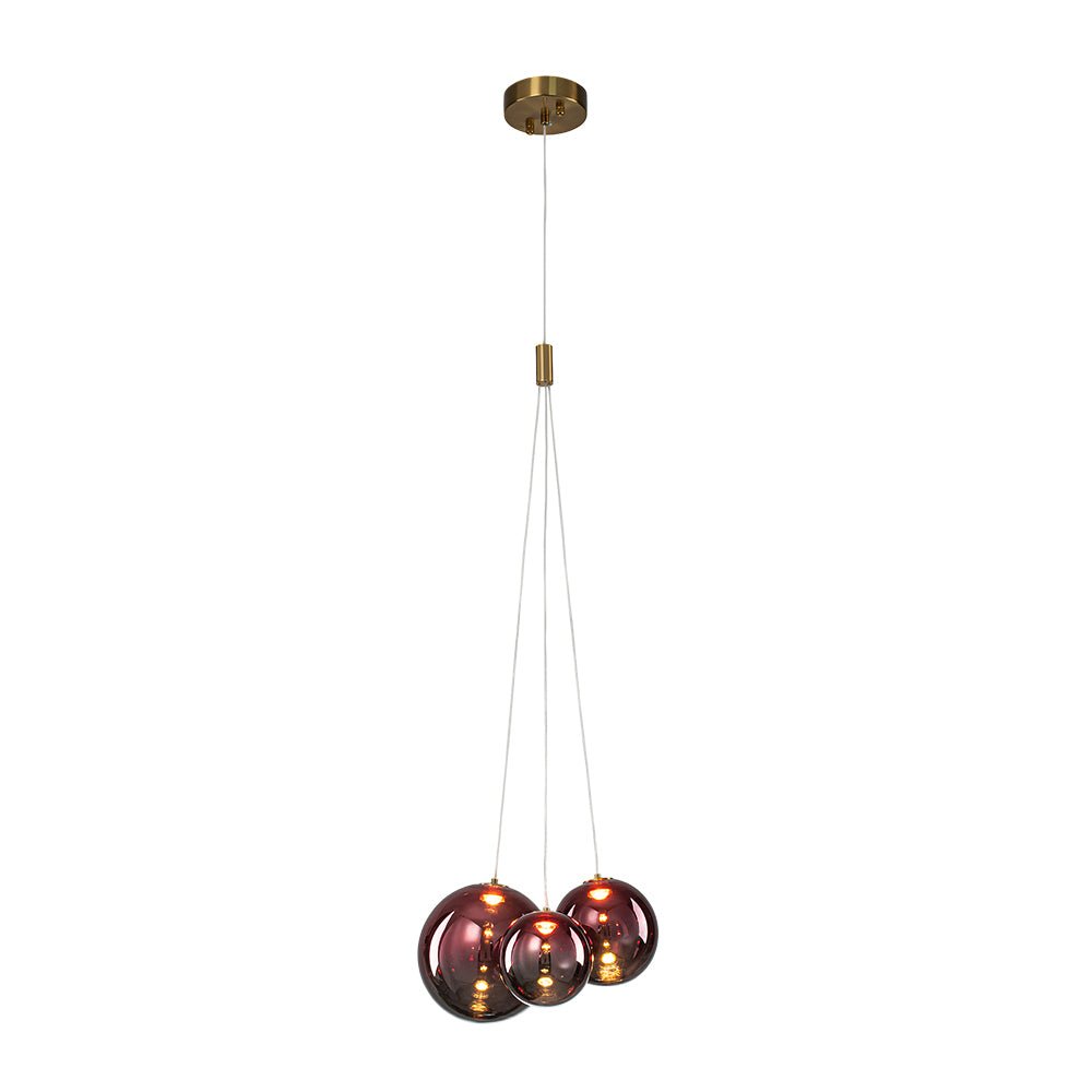 lightfixturesusa-3-light-cluster-gold-ruby-glass-globe-dimmable-led-pendant-chandelier-clear-glass-6342195