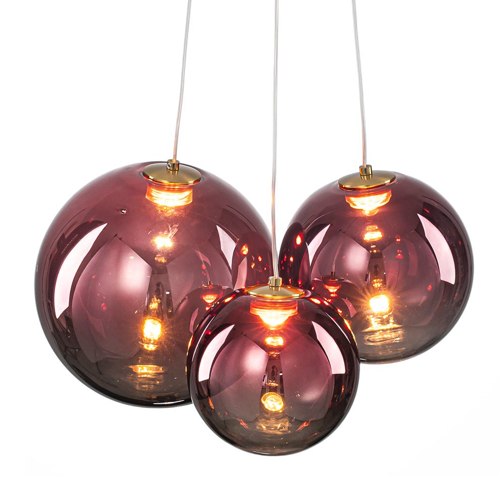 lightfixturesusa-3-light-cluster-gold-ruby-glass-globe-dimmable-led-pendant-chandelier-clear-glass-7633631