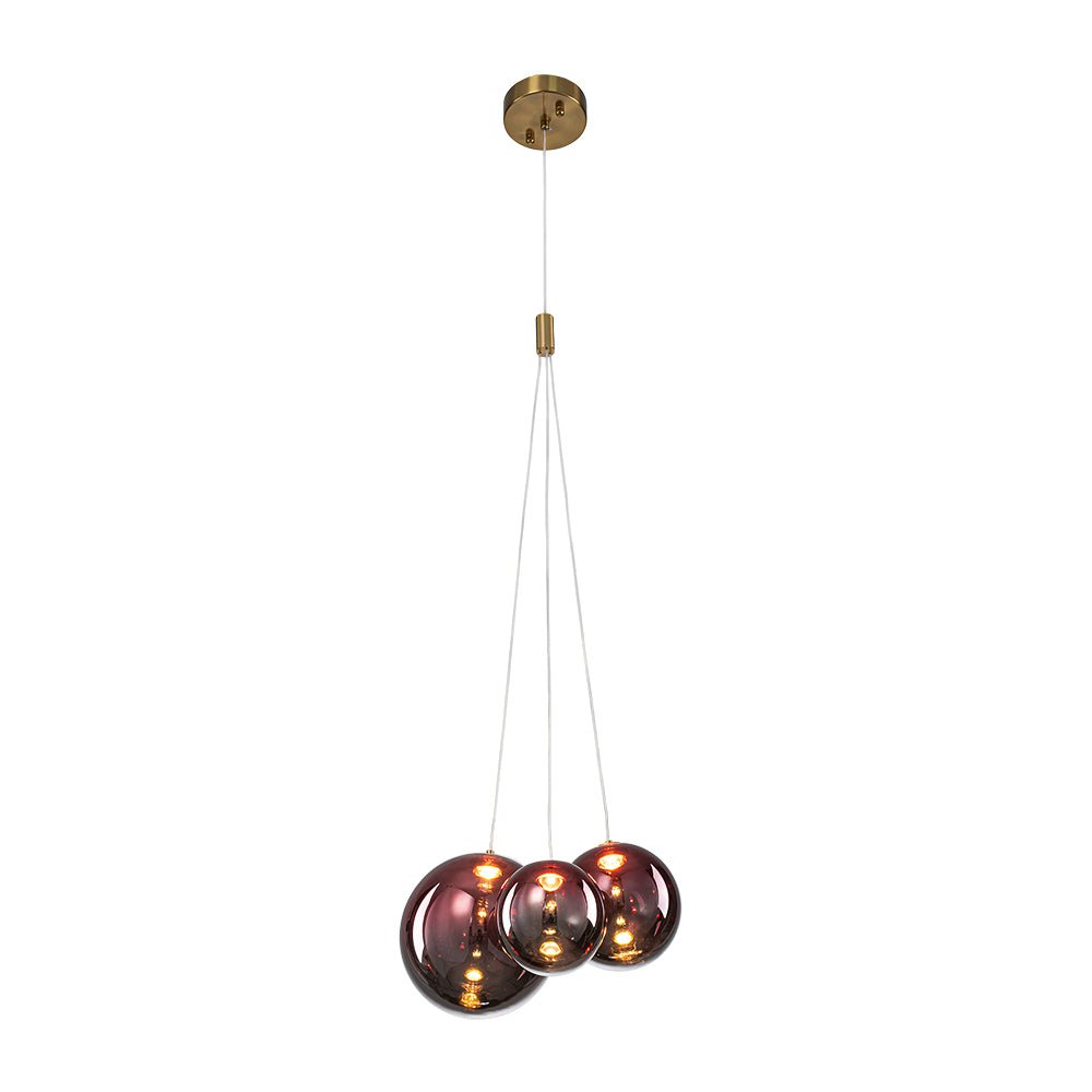 lightfixturesusa-3-light-cluster-gold-ruby-glass-globe-dimmable-led-pendant-chandelier-clear-glass-8097781