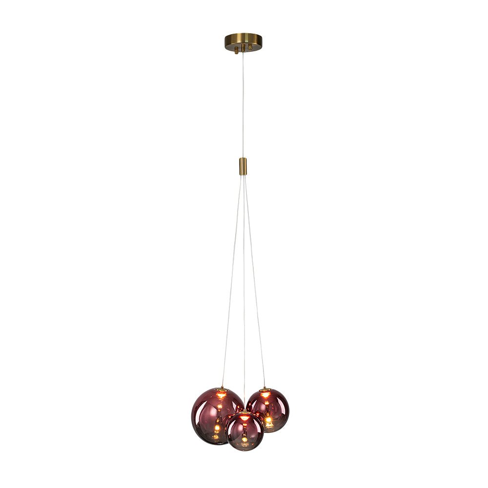 lightfixturesusa-3-light-cluster-gold-ruby-glass-globe-dimmable-led-pendant-chandelier-clear-glass-8377887