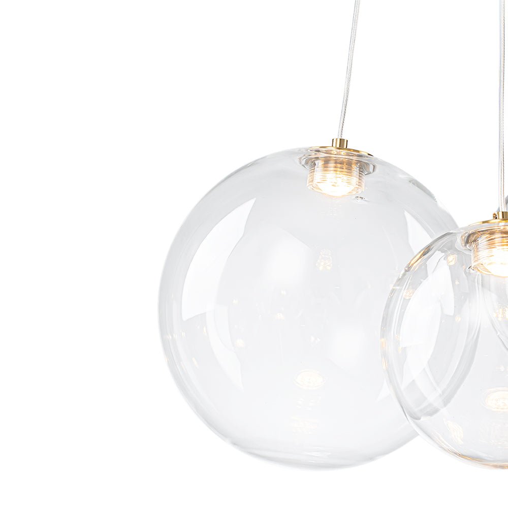 lightfixturesusa-3-light-cluster-gold-ruby-glass-globe-dimmable-led-pendant-chandelier-clear-glass-8539924