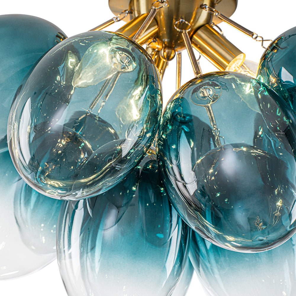 lightfixturesusa-3-light-cluster-gradient-blue-glass-bubble-semi-flush-mount-ceiling-light-brass-2256295