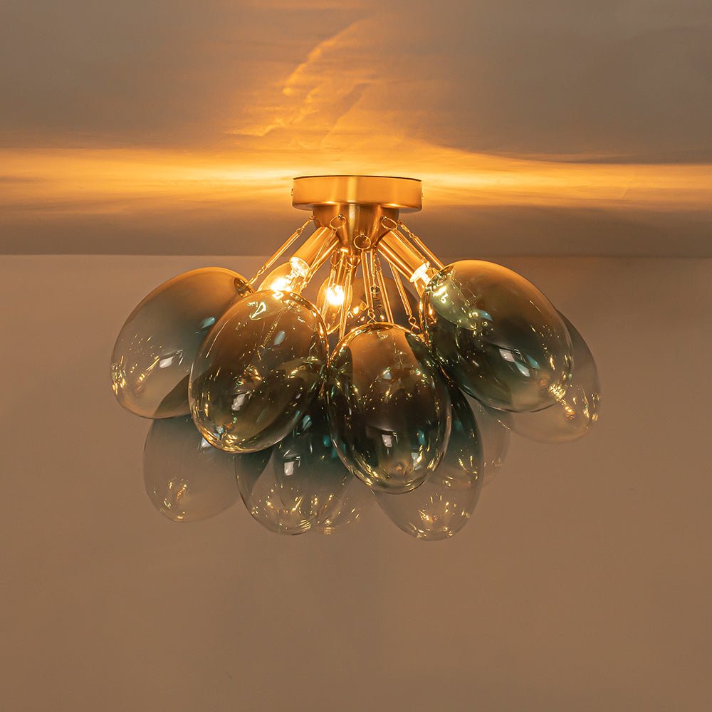 lightfixturesusa-3-light-cluster-gradient-blue-glass-bubble-semi-flush-mount-ceiling-light-brass-8943571
