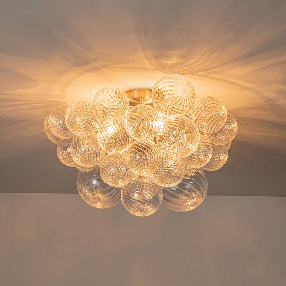 lightfixturesusa-3-light-cluster-ribbed-glass-bubble-semi-flush-chandelier-chandelier-brass-3-lt-203358