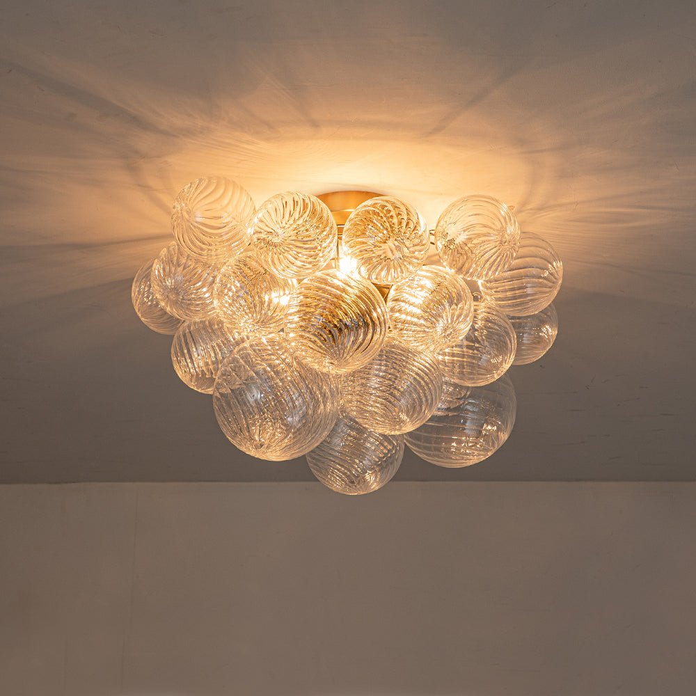 lightfixturesusa-3-light-cluster-ribbed-glass-bubble-semi-flush-chandelier-chandelier-brass-3-lt-371416