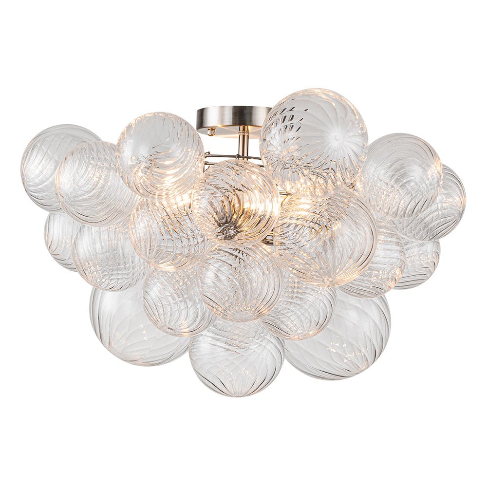 lightfixturesusa-3-light-cluster-ribbed-glass-bubble-semi-flush-chandelier-chandelier-brass-3-lt-722746