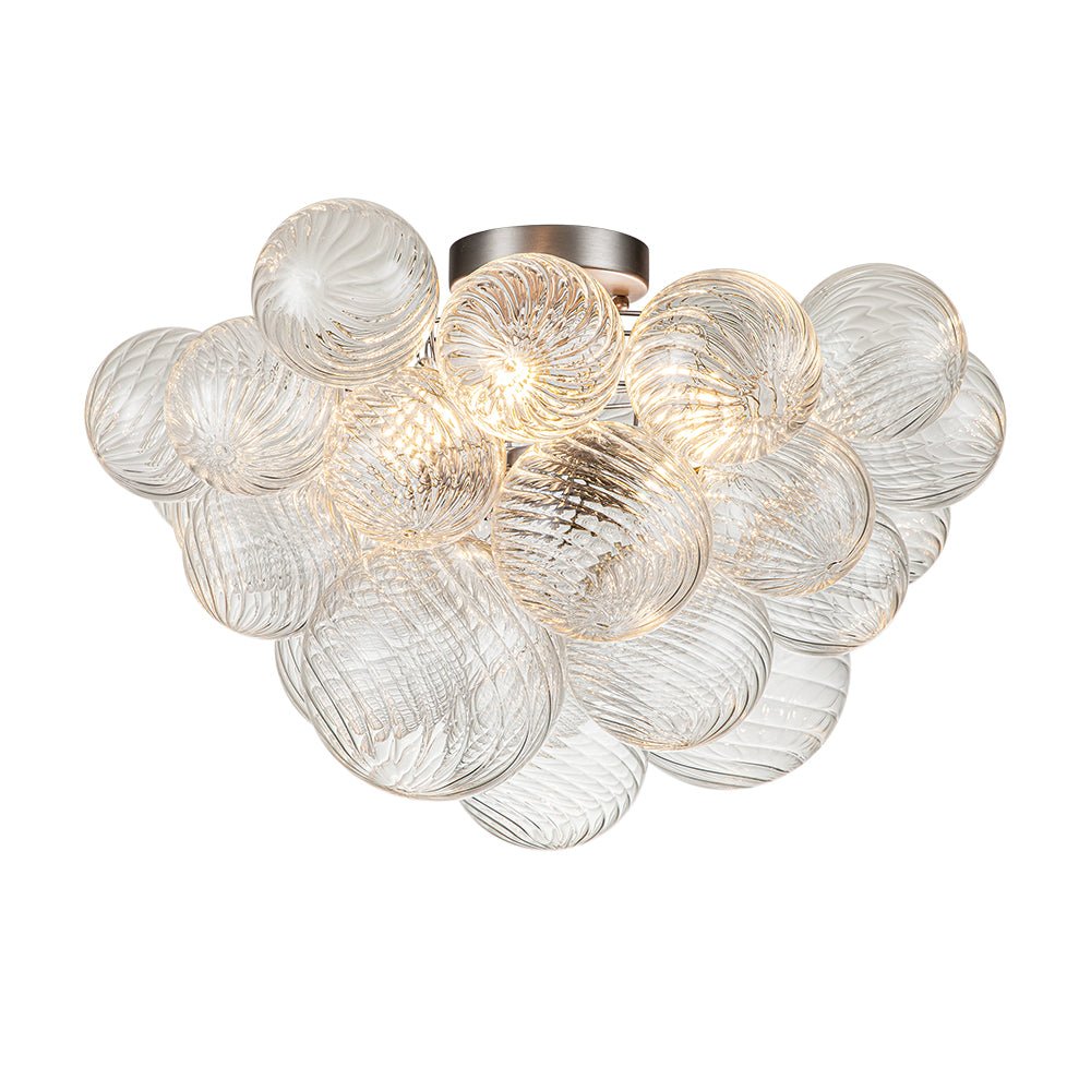 lightfixturesusa-3-light-cluster-ribbed-glass-bubble-semi-flush-chandelier-chandelier-brass-3-lt-822147