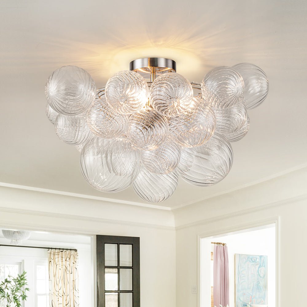 lightfixturesusa-3-light-cluster-ribbed-glass-bubble-semi-flush-chandelier-chandelier-nickel-3-lt-564939