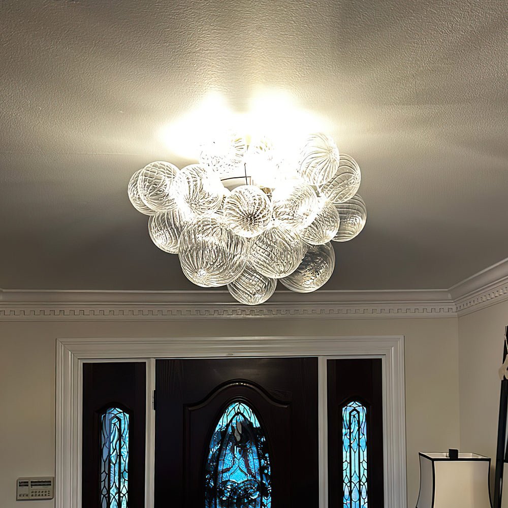 lightfixturesusa-3-light-cluster-ribbed-glass-bubble-semi-flush-chandelier-chandelier-nickel-3-lt-757263