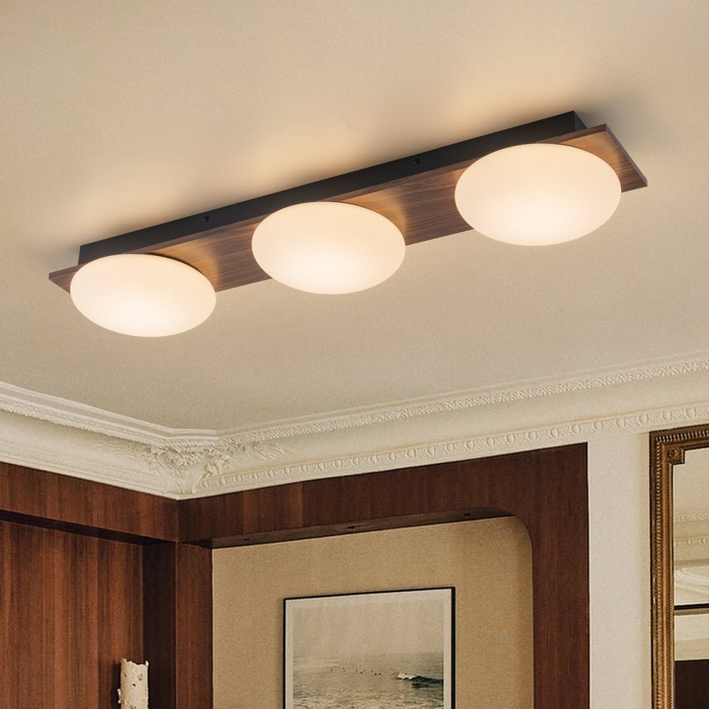 lightfixturesusa-3-light-dimmable-led-rustic-linear-flush-mount-light-ceiling-light-307-in-705492 LightFixturesUSA - 3 - Light Dimmable LED Rustic Linear Flush Mount Light - Ceiling Light - 30.7 in -