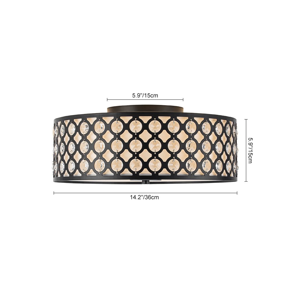 lightfixturesusa-3-light-round-drum-crystal-accented-fabric-flush-mount-ceiling-light-black-1795247