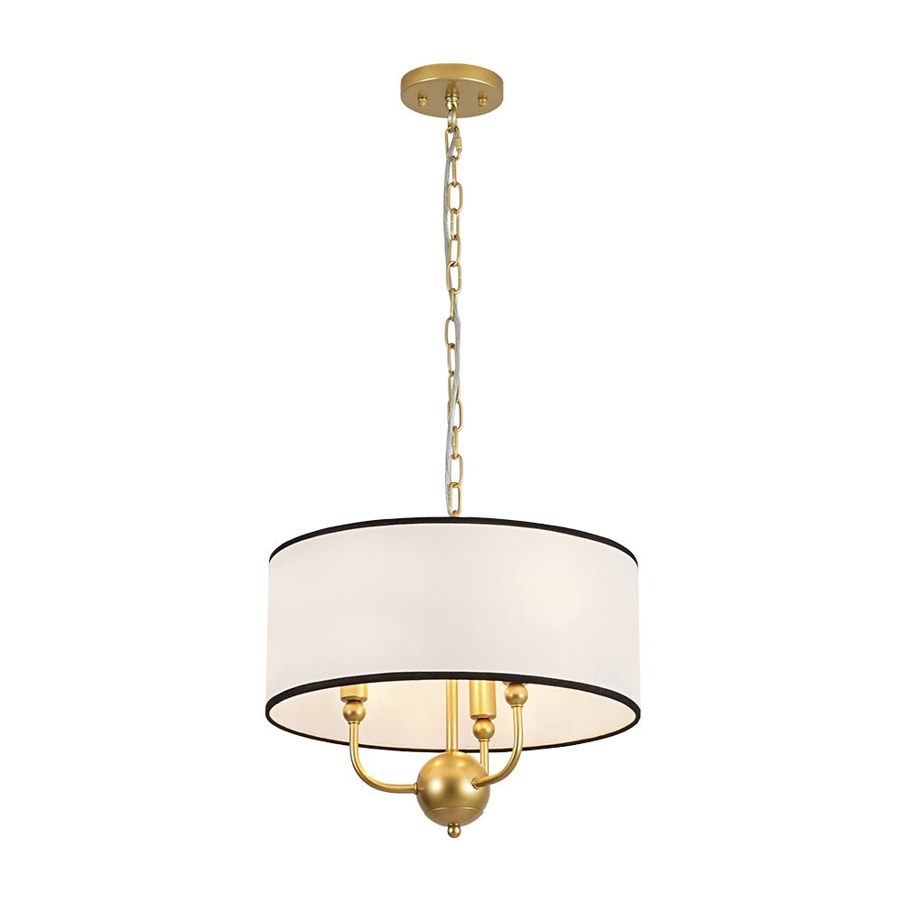 lightfixturesusa-3-light-white-fabric-candle-style-round-drum-cage-pendant-chandelier-157-in-2313530