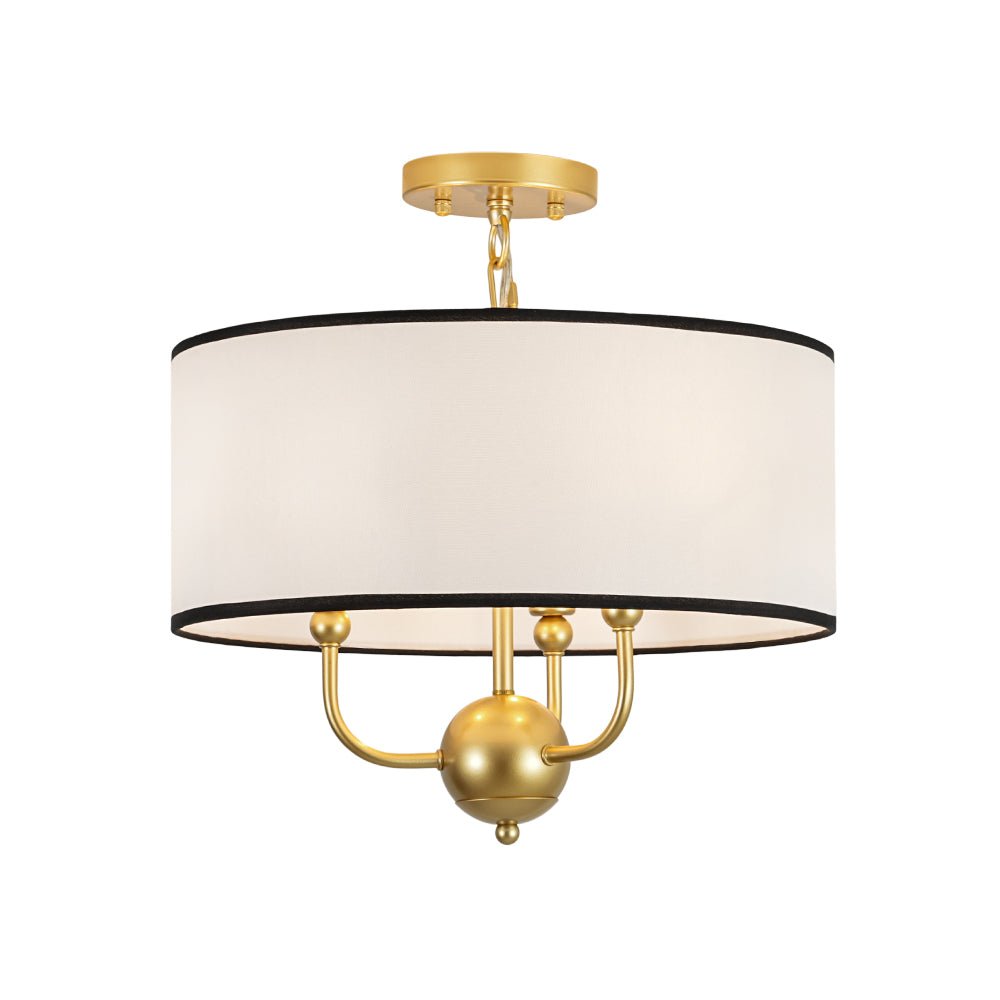 lightfixturesusa-3-light-white-fabric-candle-style-round-drum-cage-pendant-chandelier-157-in-2509617