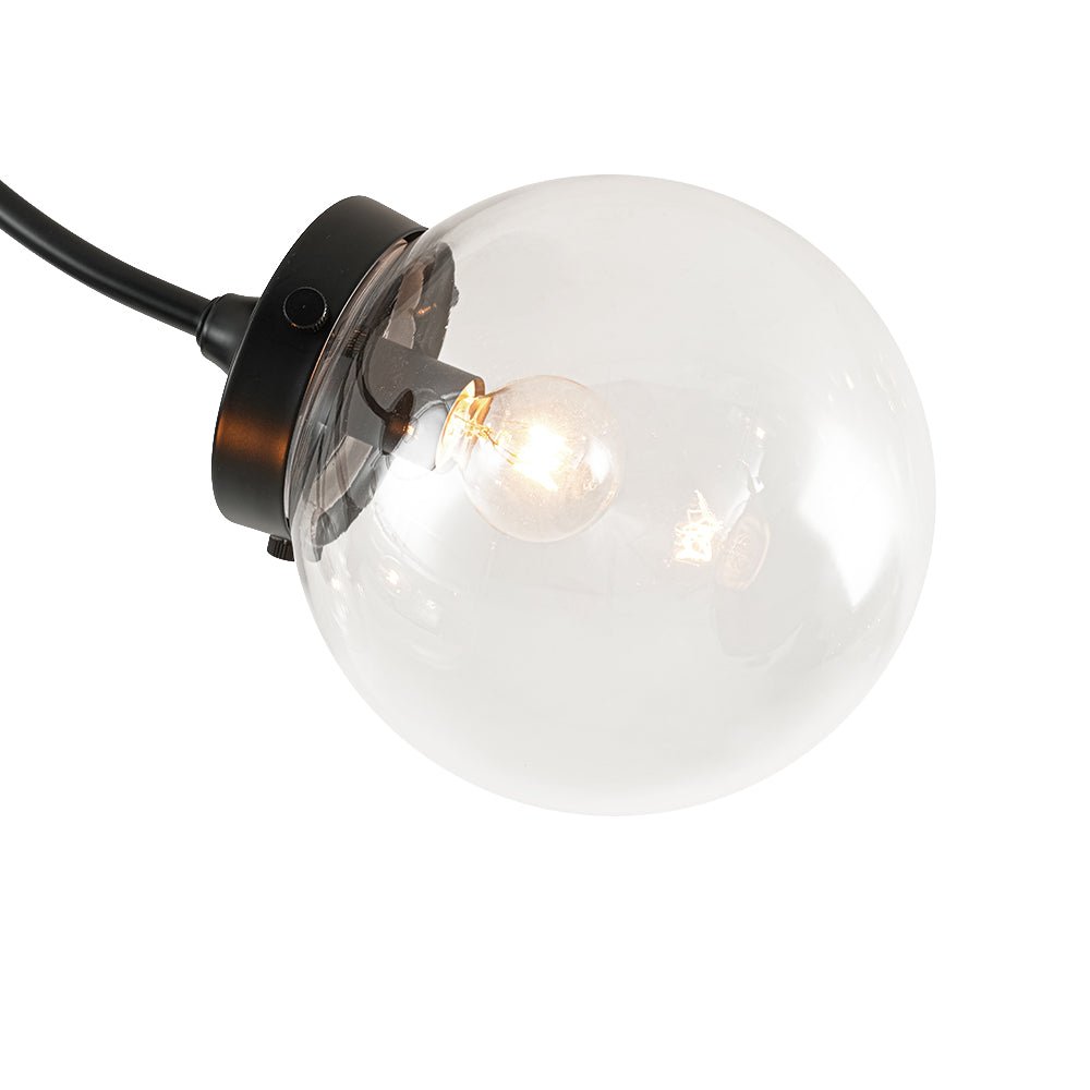 lightfixturesusa-4-light-bloom-clear-glass-globe-semi-flush-mount-ceiling-light-black-531162