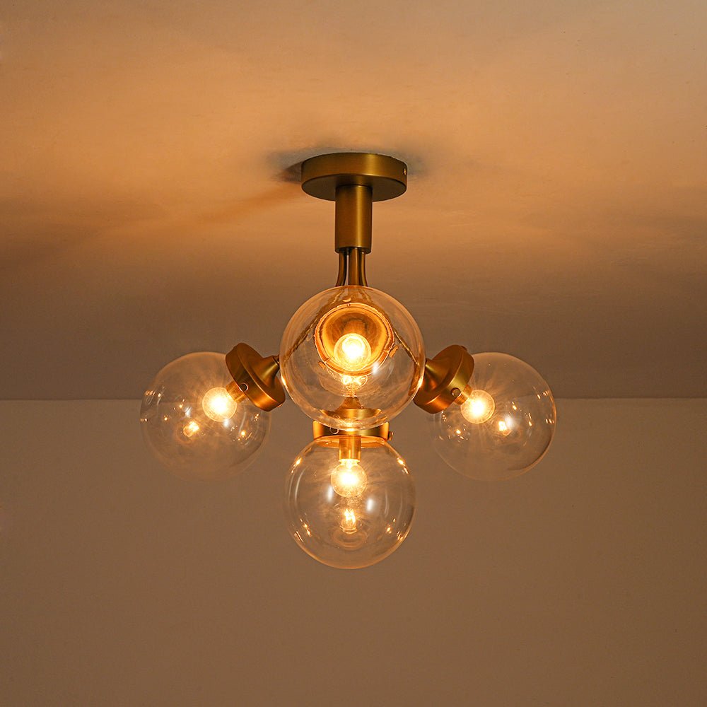 lightfixturesusa-4-light-bloom-clear-glass-globe-semi-flush-mount-ceiling-light-brass-207116