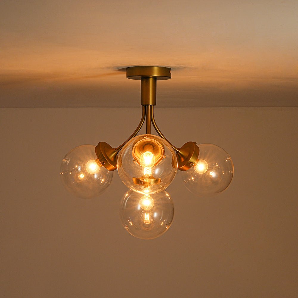 lightfixturesusa-4-light-bloom-clear-glass-globe-semi-flush-mount-ceiling-light-brass-810573