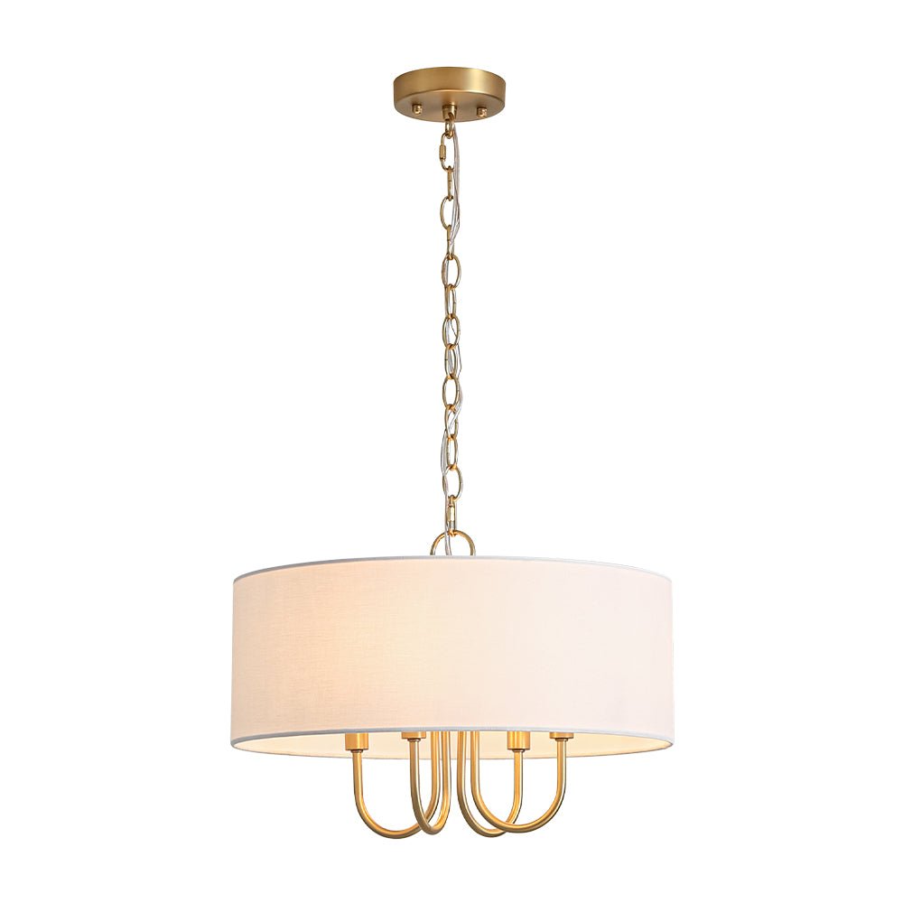 lightfixturesusa-4-light-brass-candle-style-white-fabric-drum-cage-chandelier-chandelier-177-in-2129953