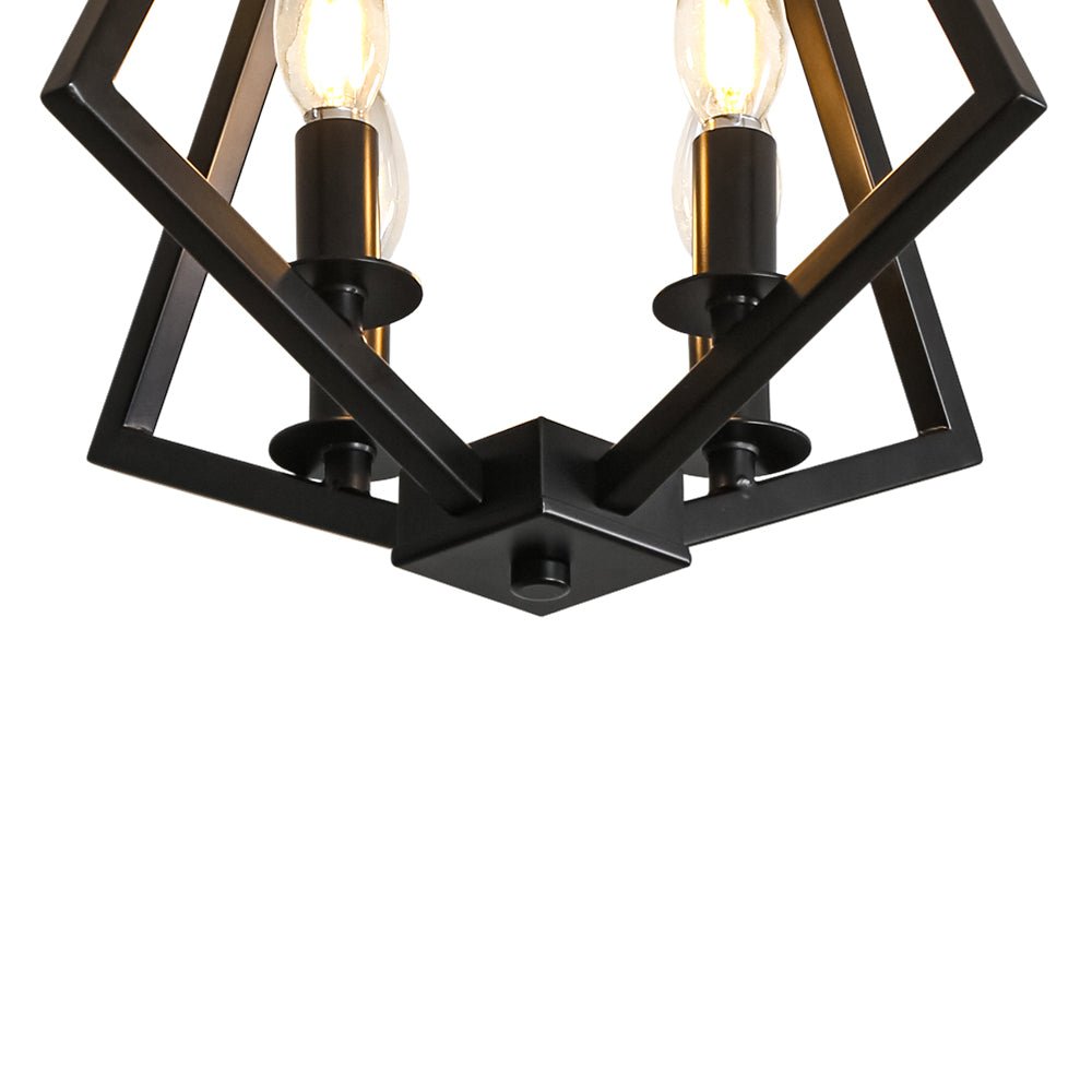 lightfixturesusa-4-light-candle-style-black-simple-geometric-lantern-semi-flush-ceiling-light-black-5150790