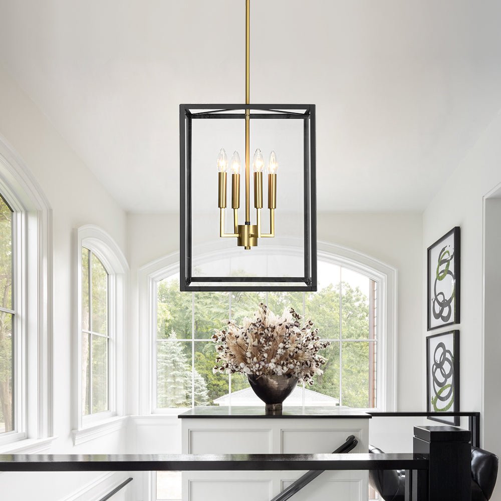 lightfixturesusa-4-light-candle-style-wide-glass-square-lantern-pendant-chandelier-15-in-9330433