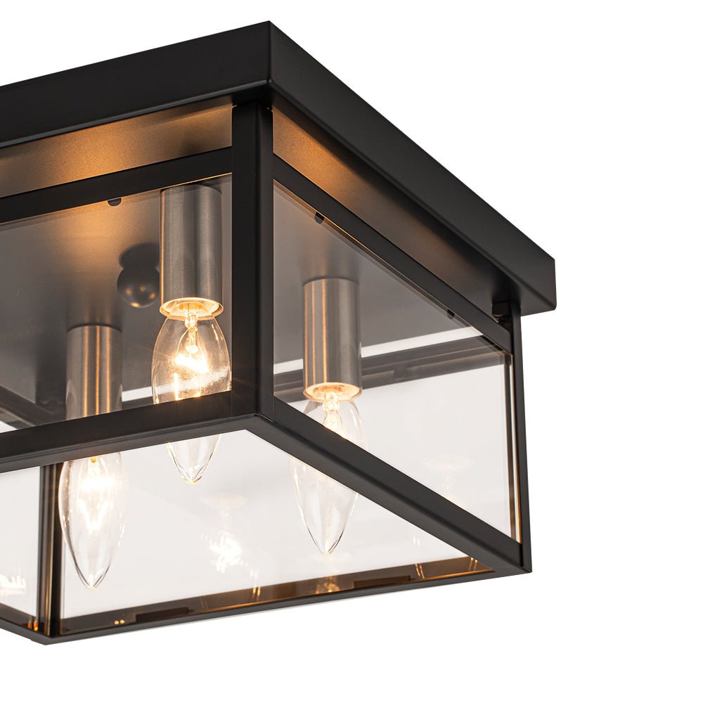 lightfixturesusa-4-light-clear-glass-black-square-cage-flush-mount-ceiling-light-ceiling-light-11-in-3365352