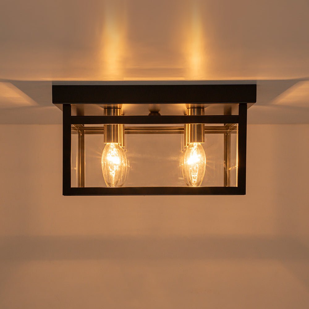 lightfixturesusa-4-light-clear-glass-black-square-cage-flush-mount-ceiling-light-ceiling-light-11-in-4397822