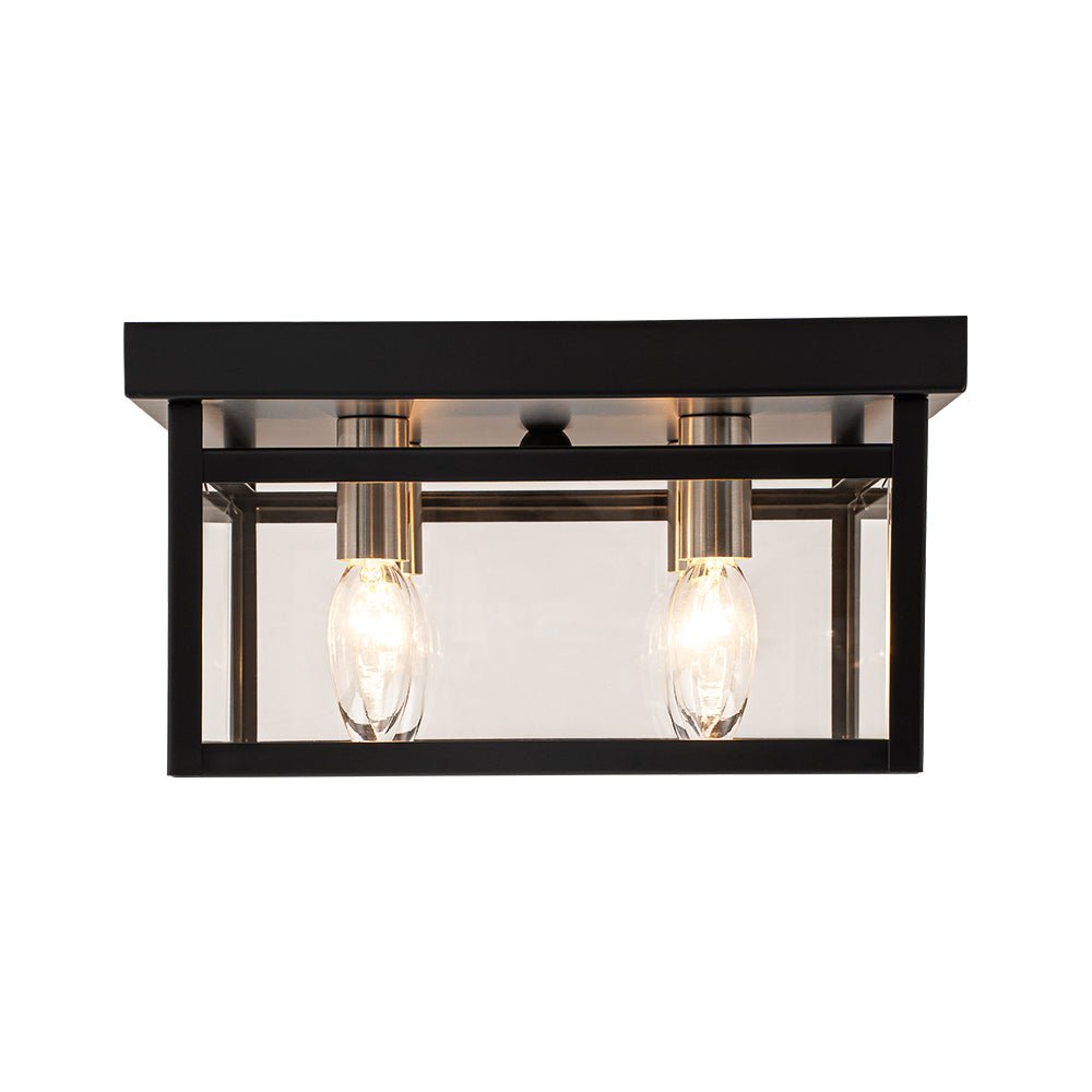 lightfixturesusa-4-light-clear-glass-black-square-cage-flush-mount-ceiling-light-ceiling-light-11-in-7625043