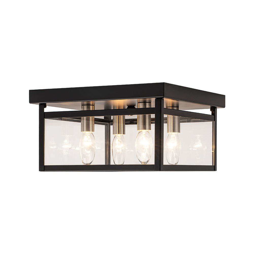 lightfixturesusa-4-light-clear-glass-black-square-cage-flush-mount-ceiling-light-ceiling-light-11-in-7958853