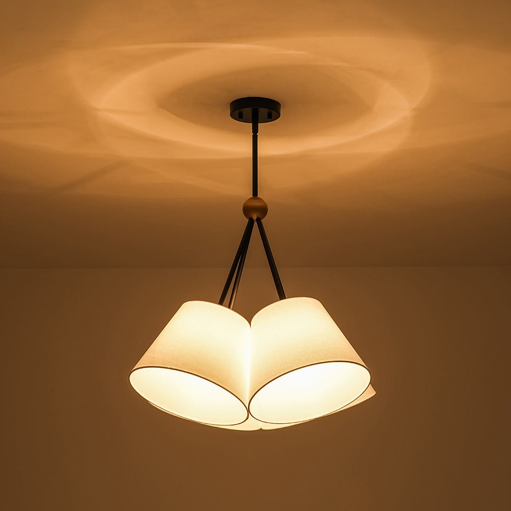 lightfixturesusa-4-light-cluster-white-fabric-cone-shade-chandelier-chandelier-25-in-5616493