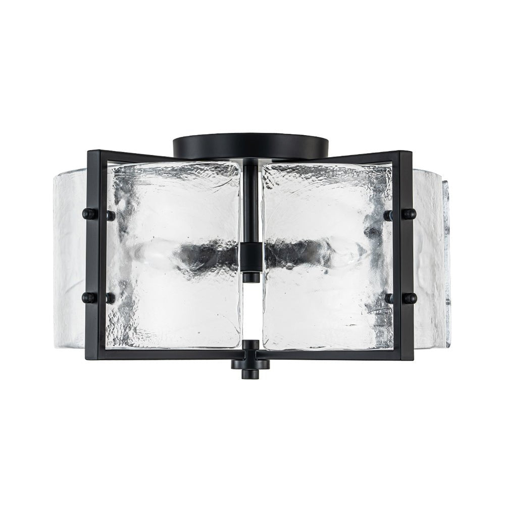 lightfixturesusa-4-light-contemporary-clear-textured-glass-drum-flush-mount-ceiling-light-black-638939