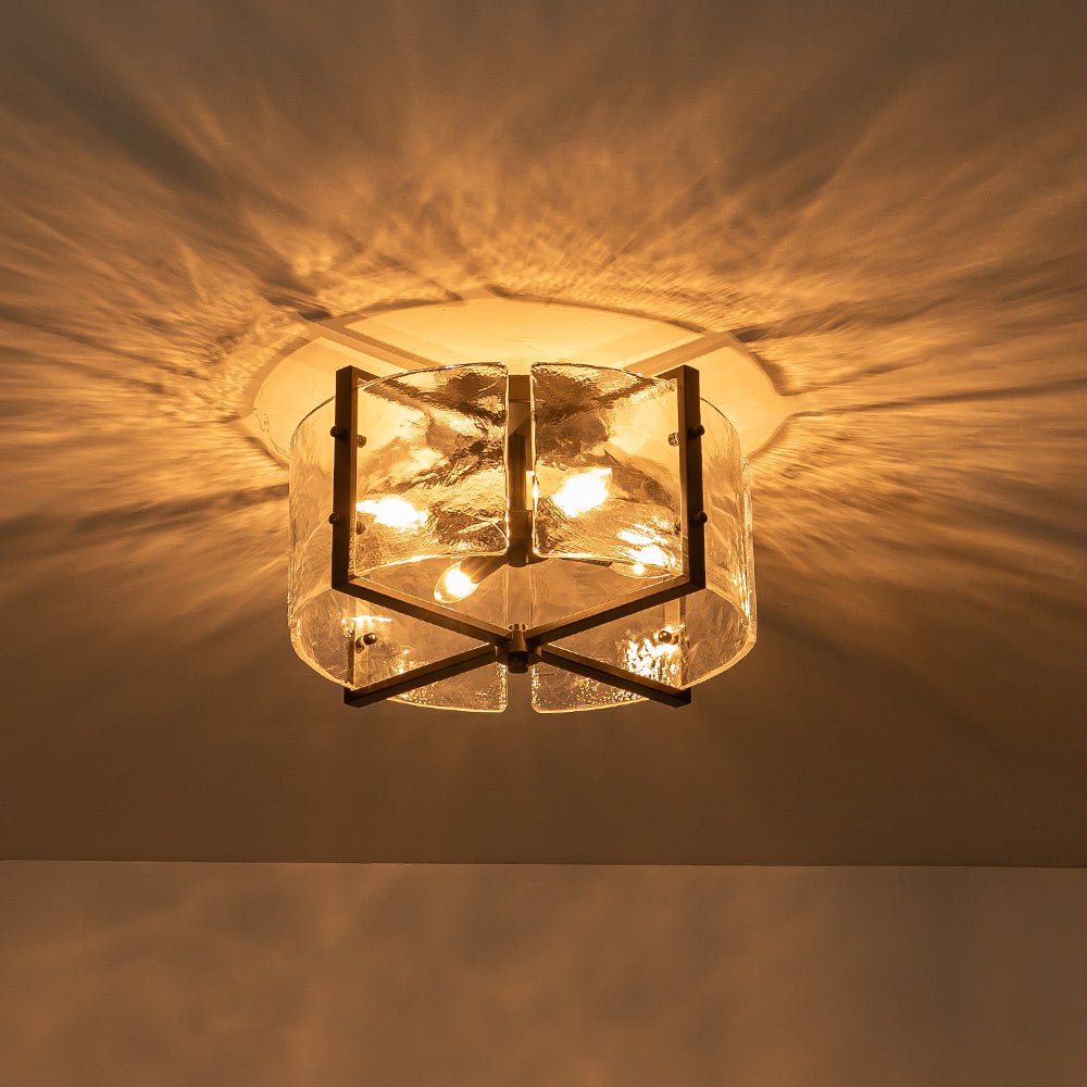lightfixturesusa-4-light-contemporary-clear-textured-glass-drum-flush-mount-ceiling-light-black-732566
