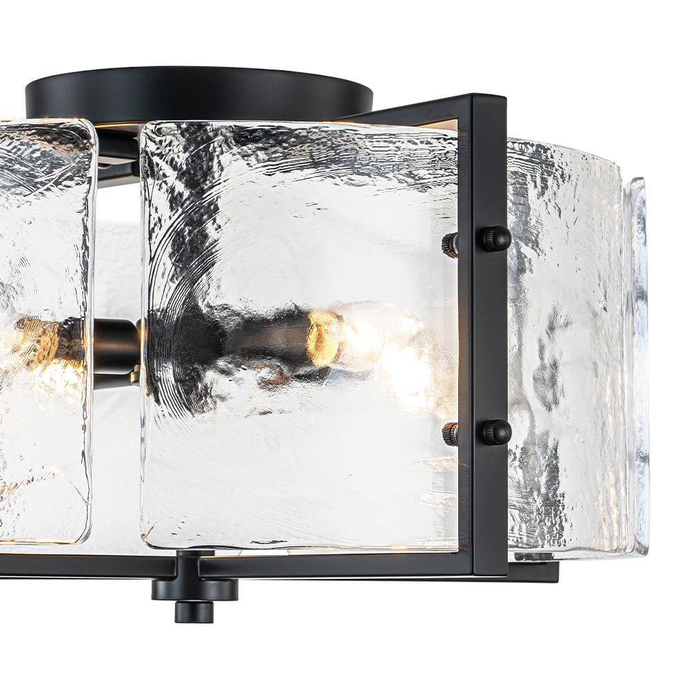 lightfixturesusa-4-light-contemporary-clear-textured-glass-drum-flush-mount-ceiling-light-black-815911
