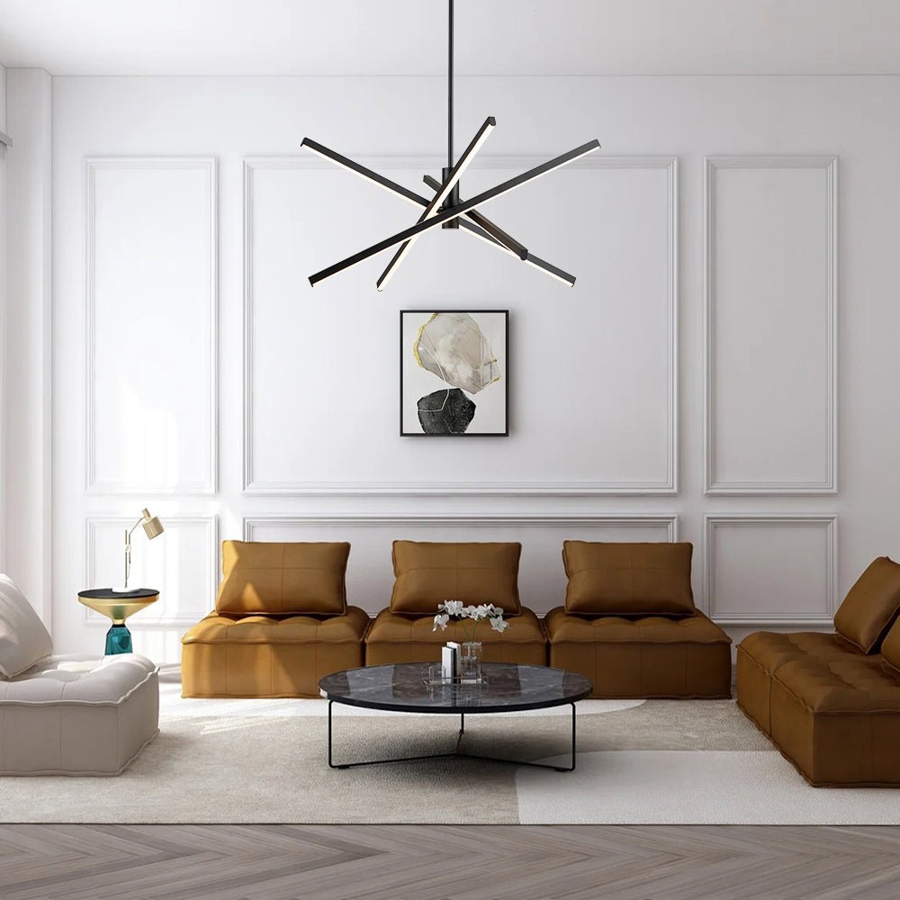 lightfixturesusa-4-light-dimmable-led-tube-sputnik-chandelier-chandelier-black-192594 LightFixturesUSA-4-Light Dimmable LED Tube Sputnik Chandelier-Chandelier-Black-