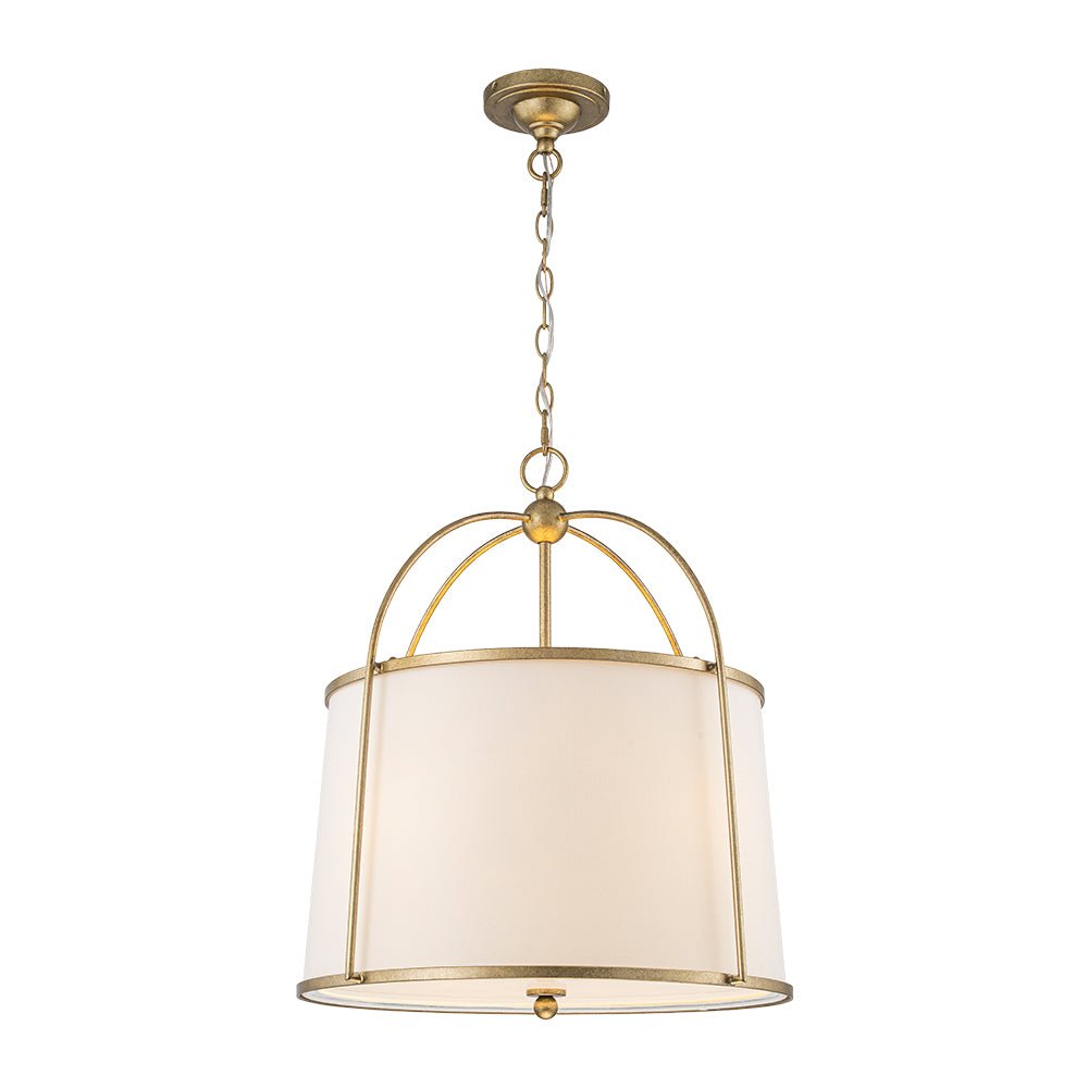 lightfixturesusa-4-light-distressed-gold-white-linen-drum-lantern-pendant-chandelier-21-in-7982846
