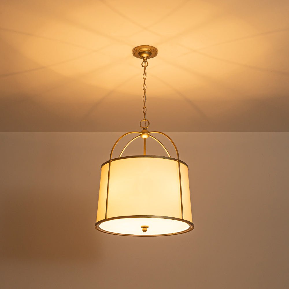lightfixturesusa-4-light-distressed-gold-white-linen-drum-lantern-pendant-chandelier-21-in-9527788