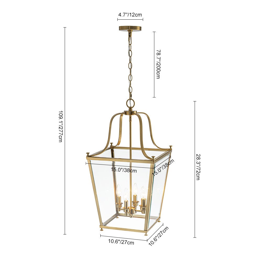 lightfixturesusa-4-light-french-candle-style-wide-square-glass-lantern-pendant-chandelier-brass-2584630