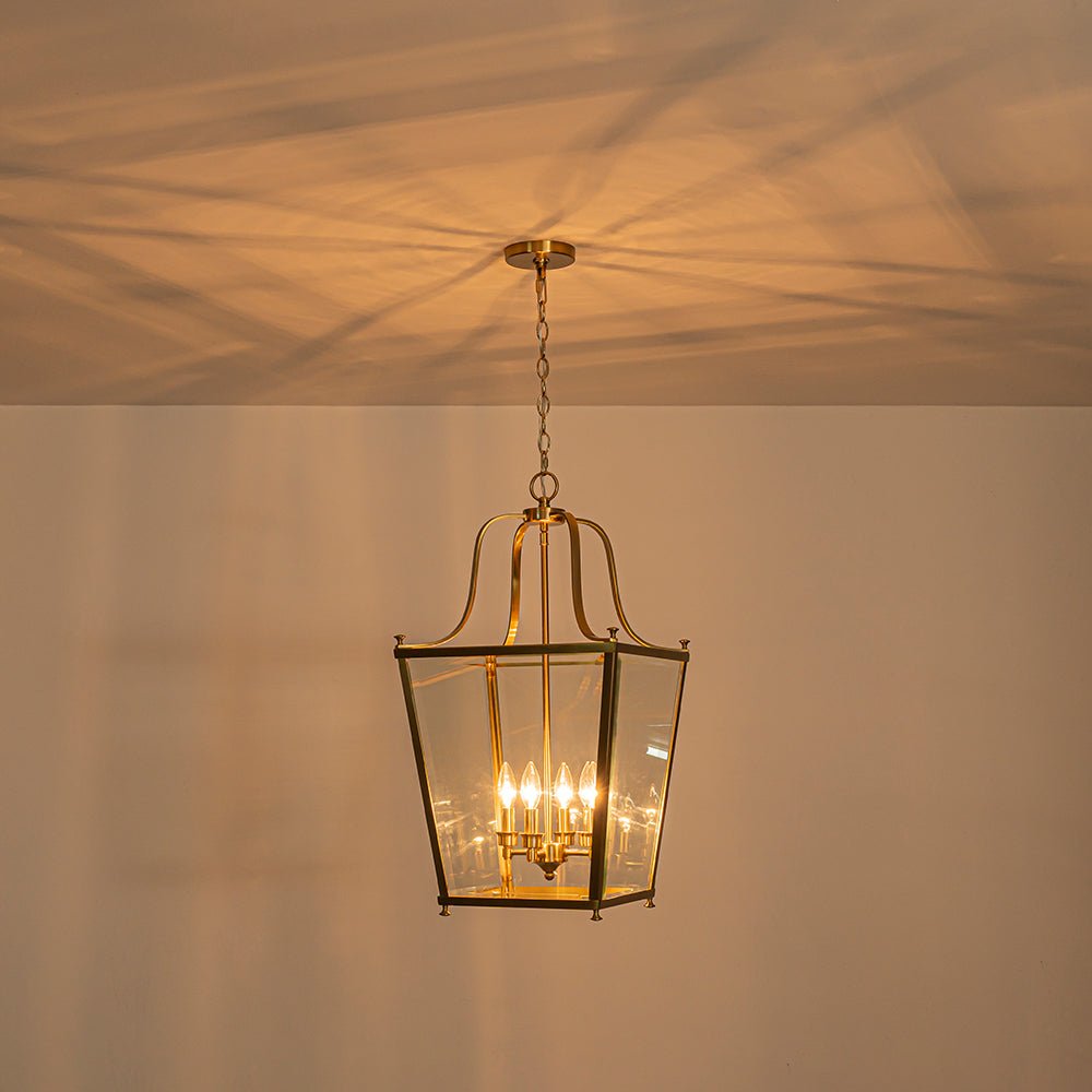 lightfixturesusa-4-light-french-candle-style-wide-square-glass-lantern-pendant-chandelier-brass-5217198
