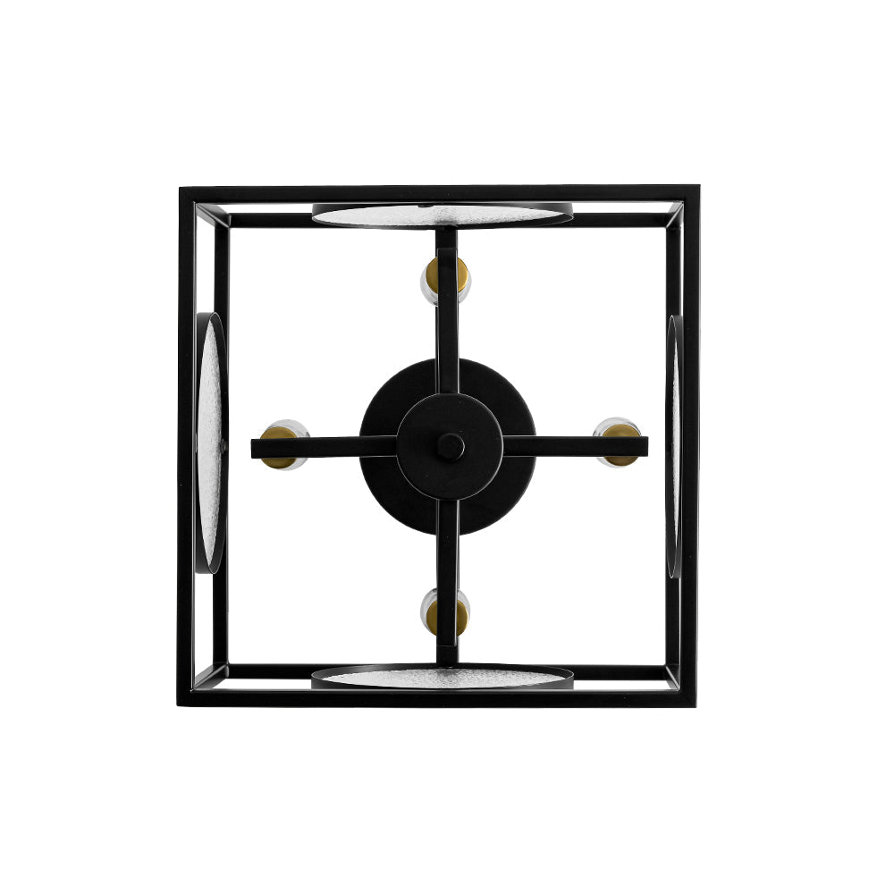lightfixturesusa-4-light-textured-glass-square-lantern-semi-flush-mount-ceiling-light-black-718891