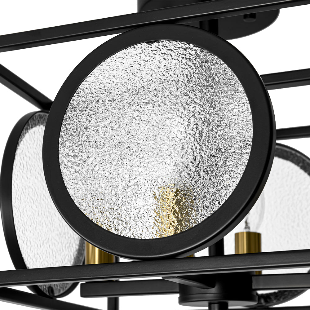 lightfixturesusa-4-light-textured-glass-square-lantern-semi-flush-mount-ceiling-light-black-803246
