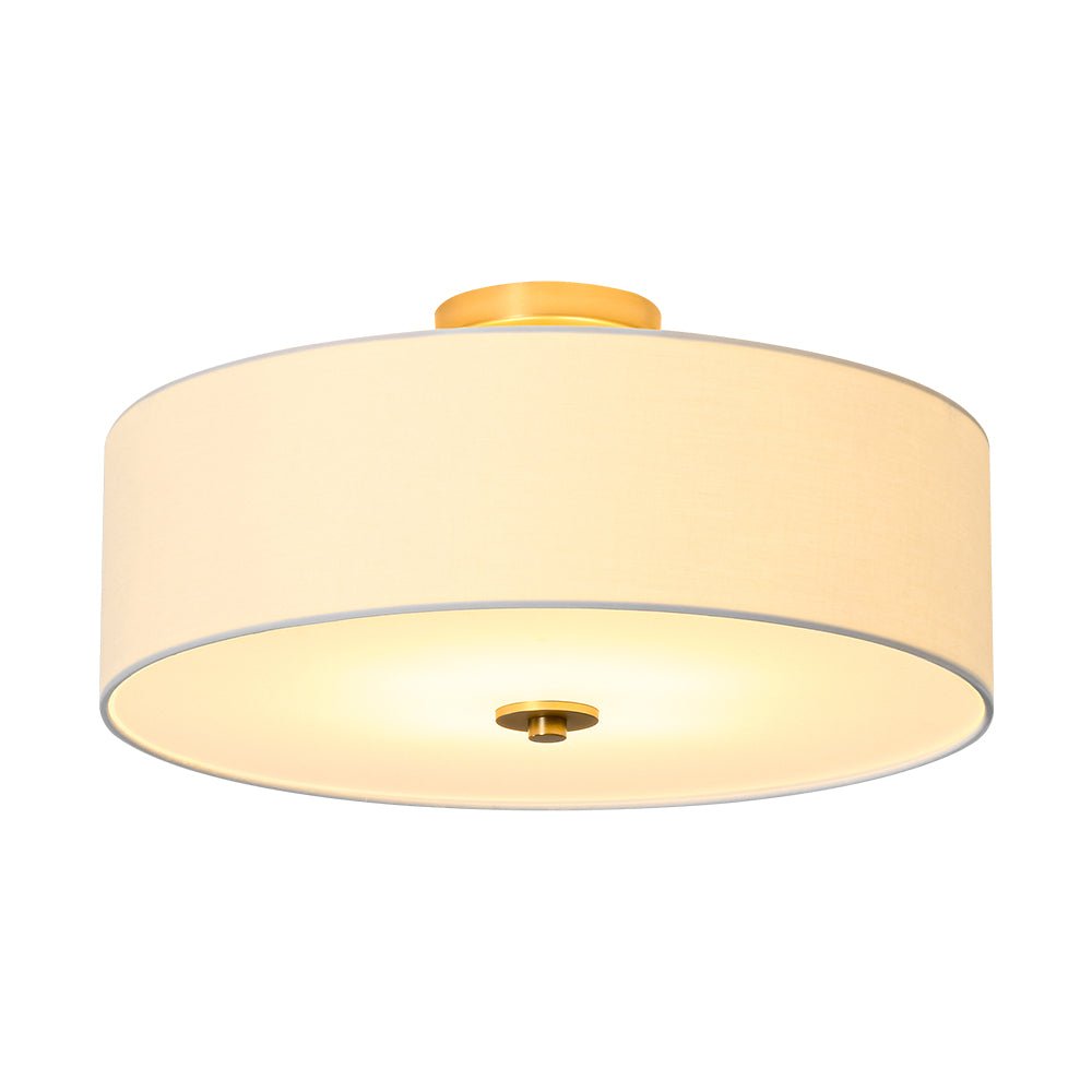 lightfixturesusa-4-light-white-linen-round-drum-brass-semi-flush-mount-ceiling-light-1-tier-7103721