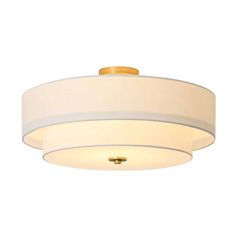 lightfixturesusa-4-light-white-linen-round-drum-brass-semi-flush-mount-ceiling-light-1-tier-9769796